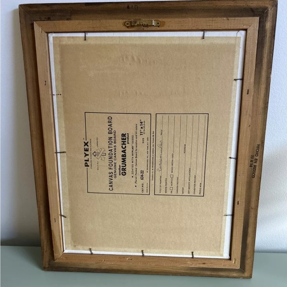 Vintage Gold Framed Floral Oil Paintings On Canvas - Picture 10 of 11